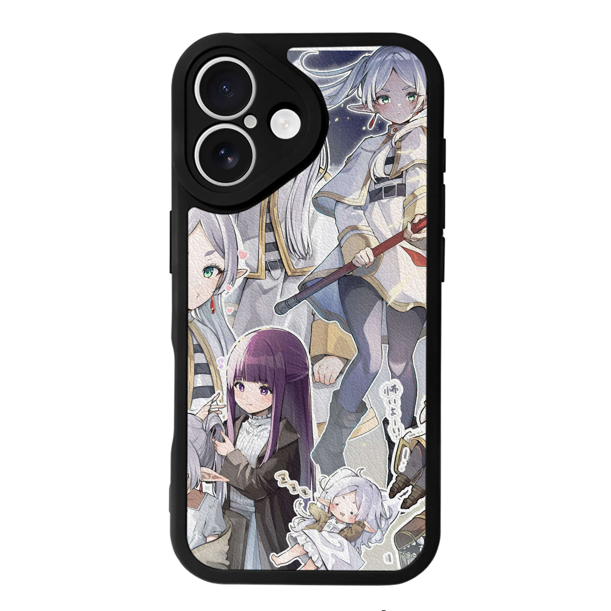 （画像用） 葬送のフリーレン Frieren 【iPhone 16シリーズ対応】シリコンスマホケース（レザー調） 材質：シリコン